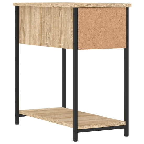 Nachtkastje 30x60x60 cm bewerkt hout sonoma eikenkleurig MeubelReus