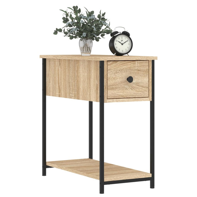 Nachtkastjes 2 st 30x60x60 cm bewerkt hout sonoma eikenkleurig MeubelReus