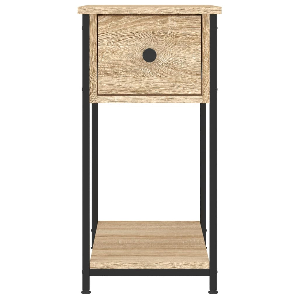 Nachtkastjes 2 st 30x60x60 cm bewerkt hout sonoma eikenkleurig MeubelReus