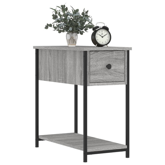 Nachtkastjes 2 st 30x60x60 cm bewerkt hout grijs sonoma eiken MeubelReus