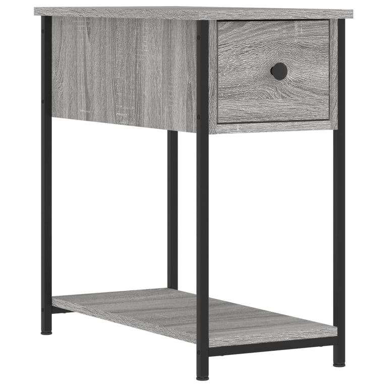 Nachtkastjes 2 st 30x60x60 cm bewerkt hout grijs sonoma eiken MeubelReus