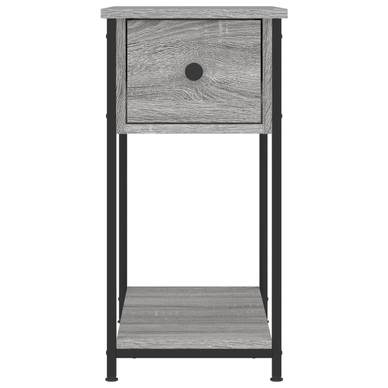 Nachtkastjes 2 st 30x60x60 cm bewerkt hout grijs sonoma eiken MeubelReus