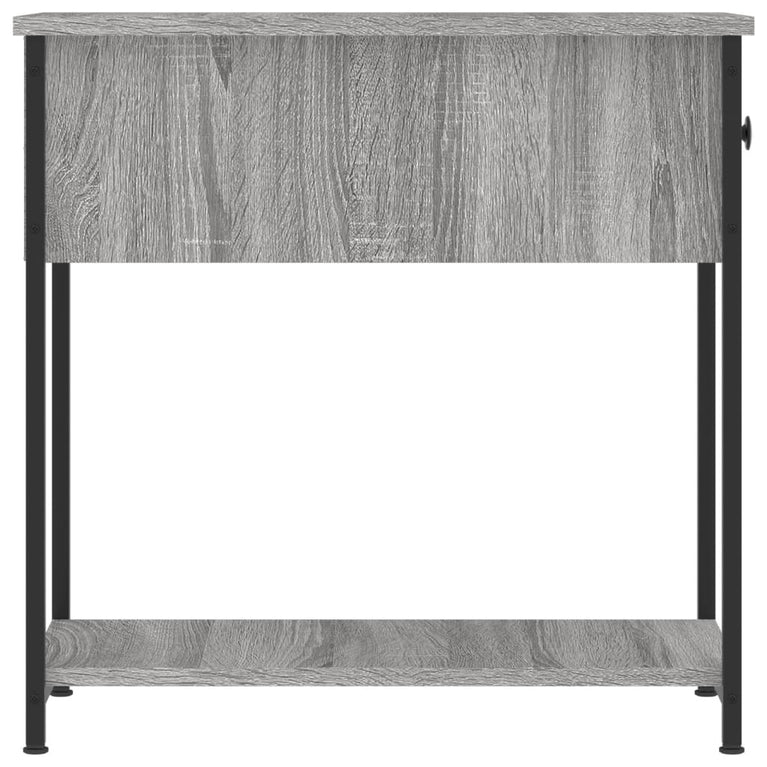 Nachtkastjes 2 st 30x60x60 cm bewerkt hout grijs sonoma eiken MeubelReus