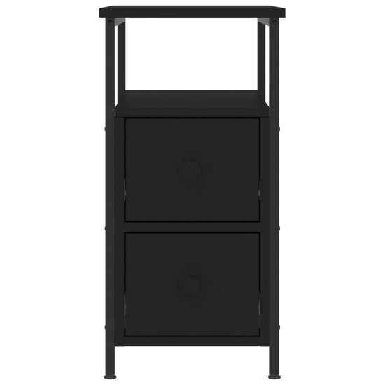Nachtkastjes 2 st 30x60x60 cm bewerkt hout zwart MeubelReus