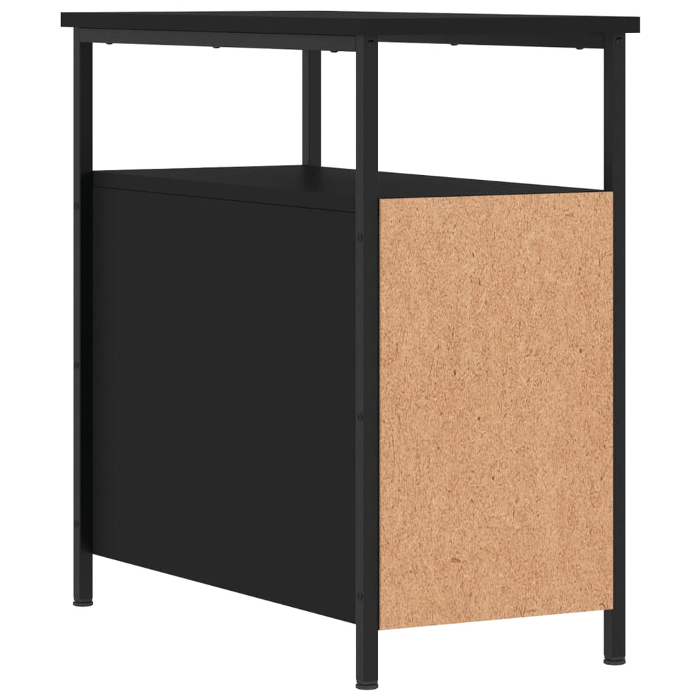 Nachtkastjes 2 st 30x60x60 cm bewerkt hout zwart MeubelReus