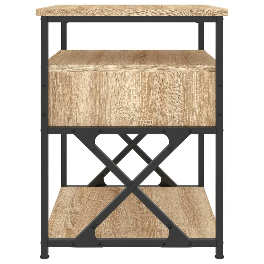Nachtkastjes 2 st 40x42x55 cm bewerkt hout sonoma eikenkleurig MeubelReus