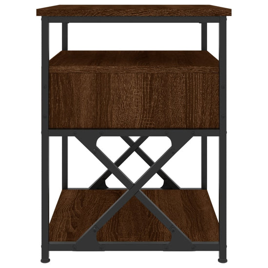 Nachtkastjes 2 st 40x42x55 cm bewerkt hout bruin eikenkleur MeubelReus