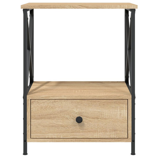 Nachtkastjes 2 st 50x41x65 cm bewerkt hout sonoma eikenkleurig MeubelReus