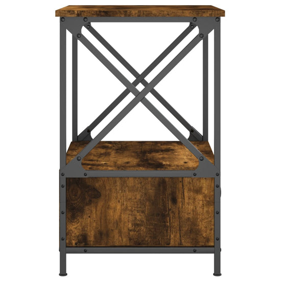 Nachtkastjes 2 st 50x41x65 cm bewerkt hout gerookt eikenkleurig MeubelReus