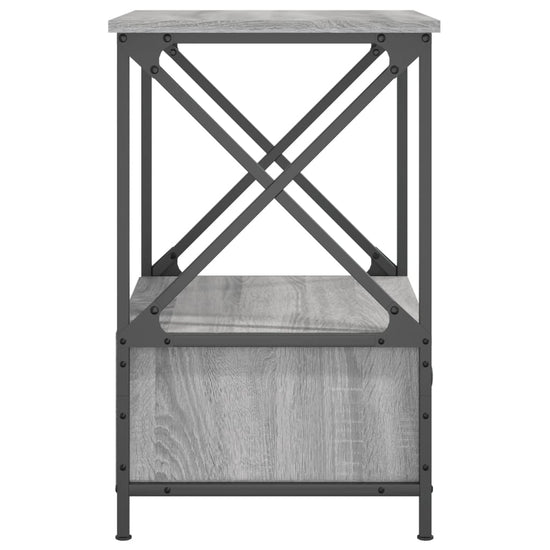 Nachtkastjes 2 st 50x41x65 cm bewerkt hout grijs sonoma eiken MeubelReus