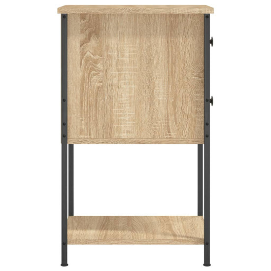 Nachtkastje 32x42x70 cm bewerkt hout sonoma eikenkleurig MeubelReus