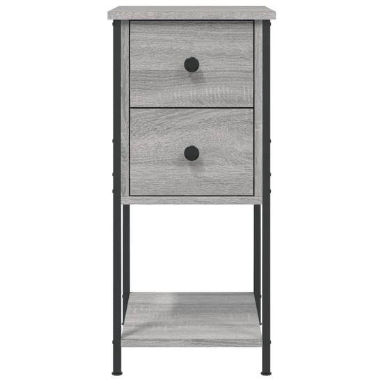 Nachtkastjes 2 st 32x42x70 cm bewerkt hout grijs sonoma eiken MeubelReus