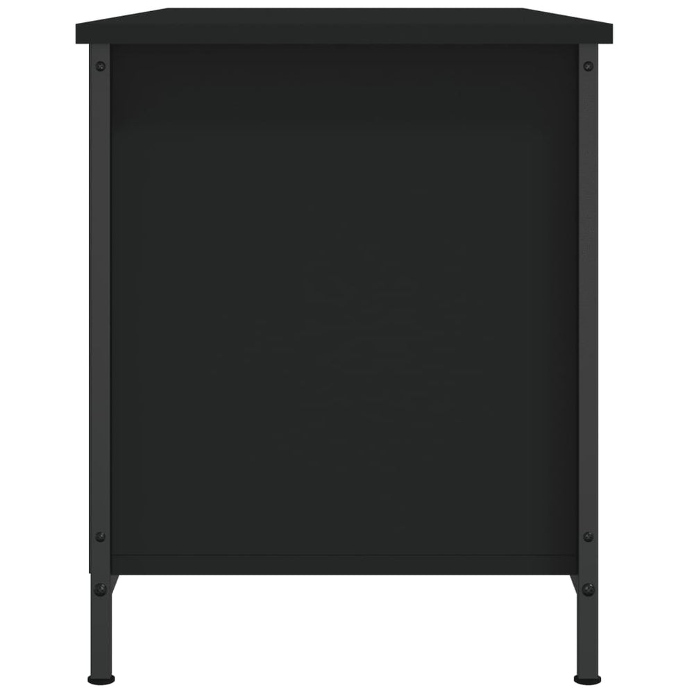 Tv-meubel 100x40x50 cm bewerkt hout zwart MeubelReus