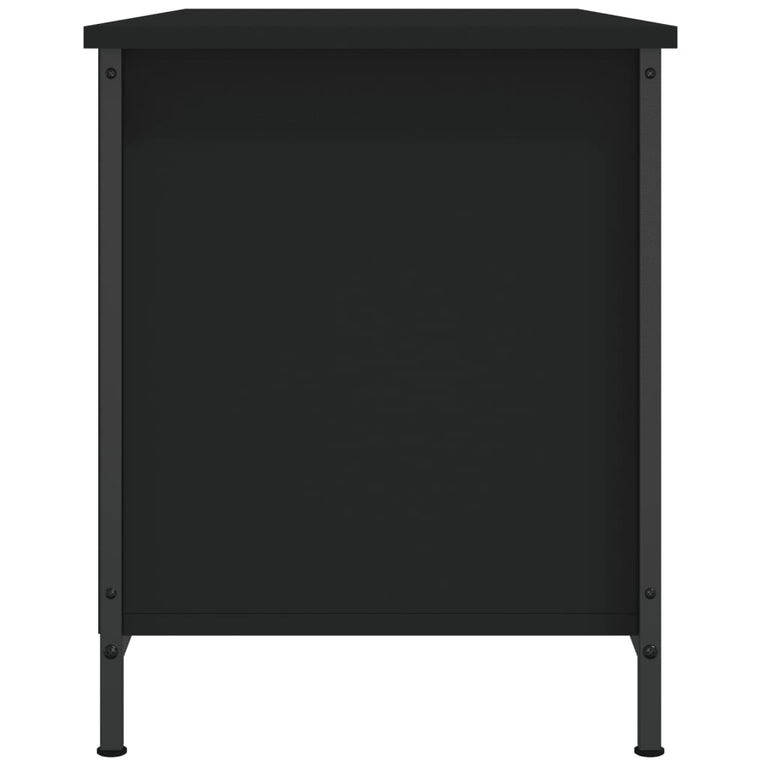 Tv-meubel 100x40x50 cm bewerkt hout zwart MeubelReus
