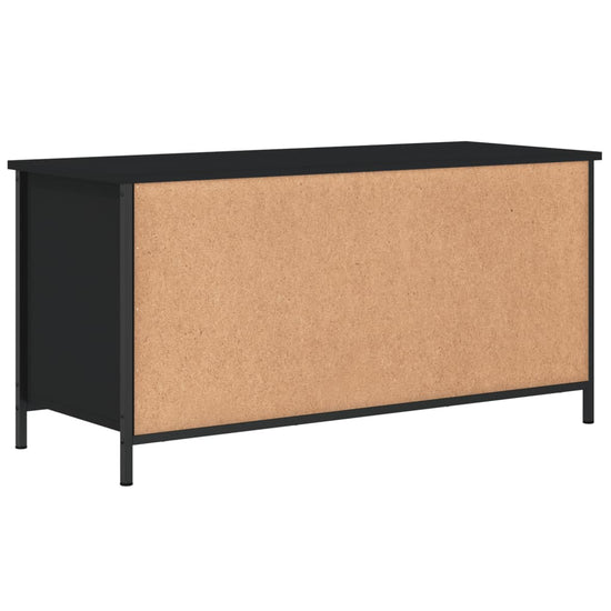 Tv-meubel 100x40x50 cm bewerkt hout zwart MeubelReus