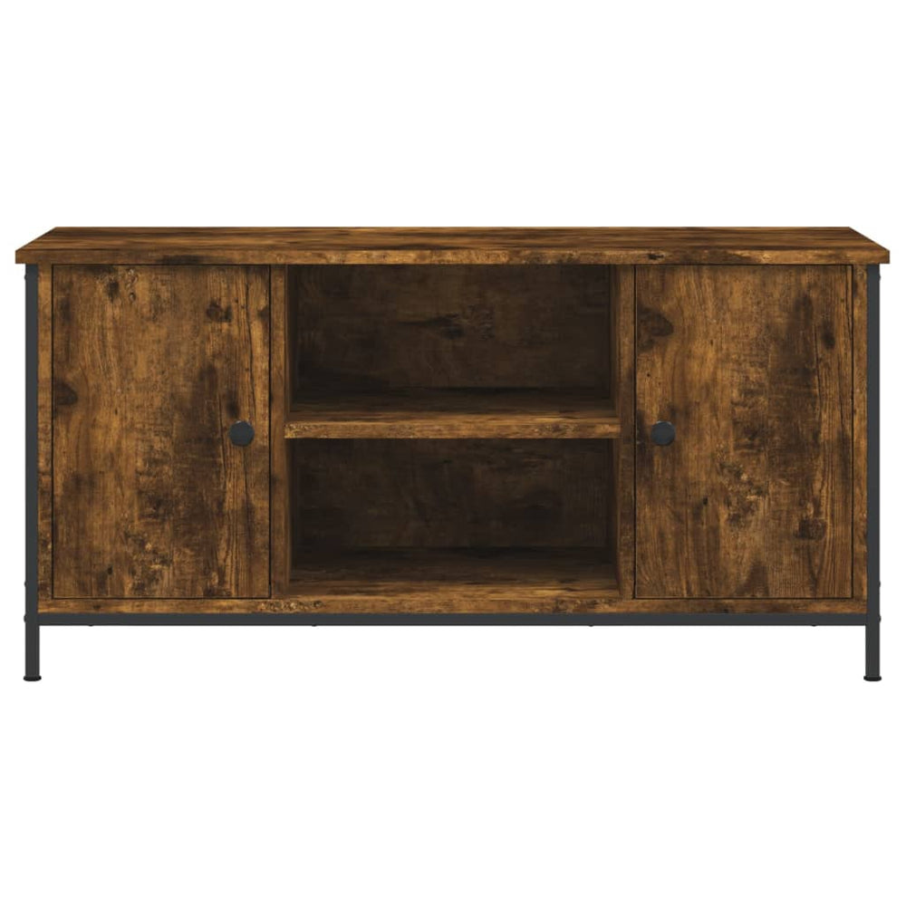 Tv-meubel 100x40x50 cm bewerkt hout gerookt eikenkleurig MeubelReus