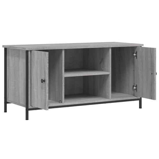 Tv-meubel 100x40x50 cm bewerkt hout grijs sonoma eikenkleurig MeubelReus
