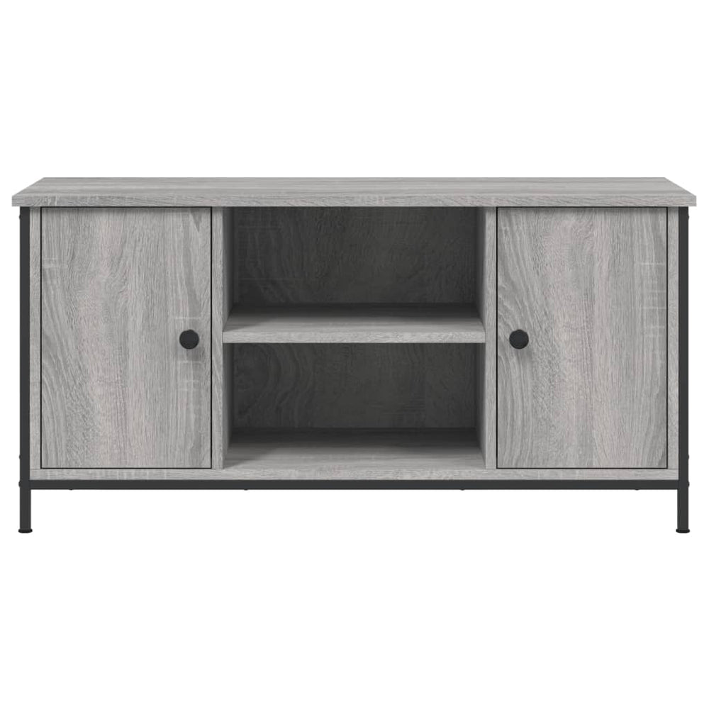 Tv-meubel 100x40x50 cm bewerkt hout grijs sonoma eikenkleurig MeubelReus
