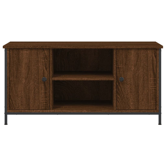 Tv-meubel 100x40x50 cm bewerkt hout bruin eikenkleur MeubelReus