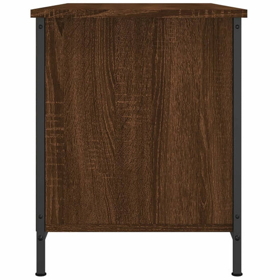 Tv-meubel 100x40x50 cm bewerkt hout bruin eikenkleur MeubelReus