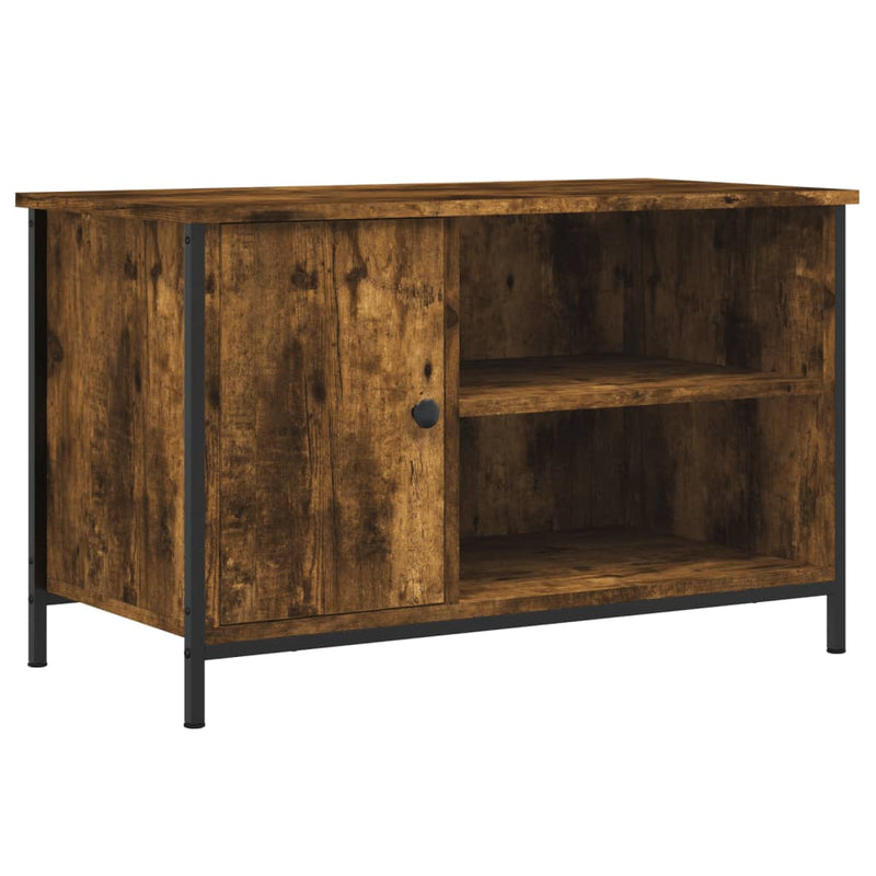 Tv-meubel 80x40x50 cm bewerkt hout gerookt eikenkleurig MeubelReus