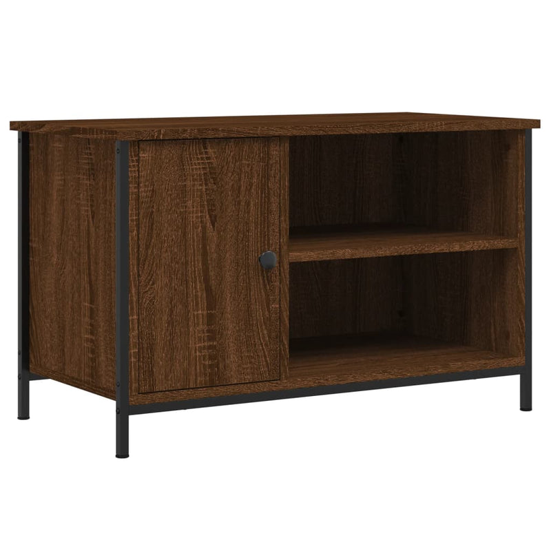 Tv-meubel 80x40x50 cm bewerkt hout bruin eikenkleur MeubelReus