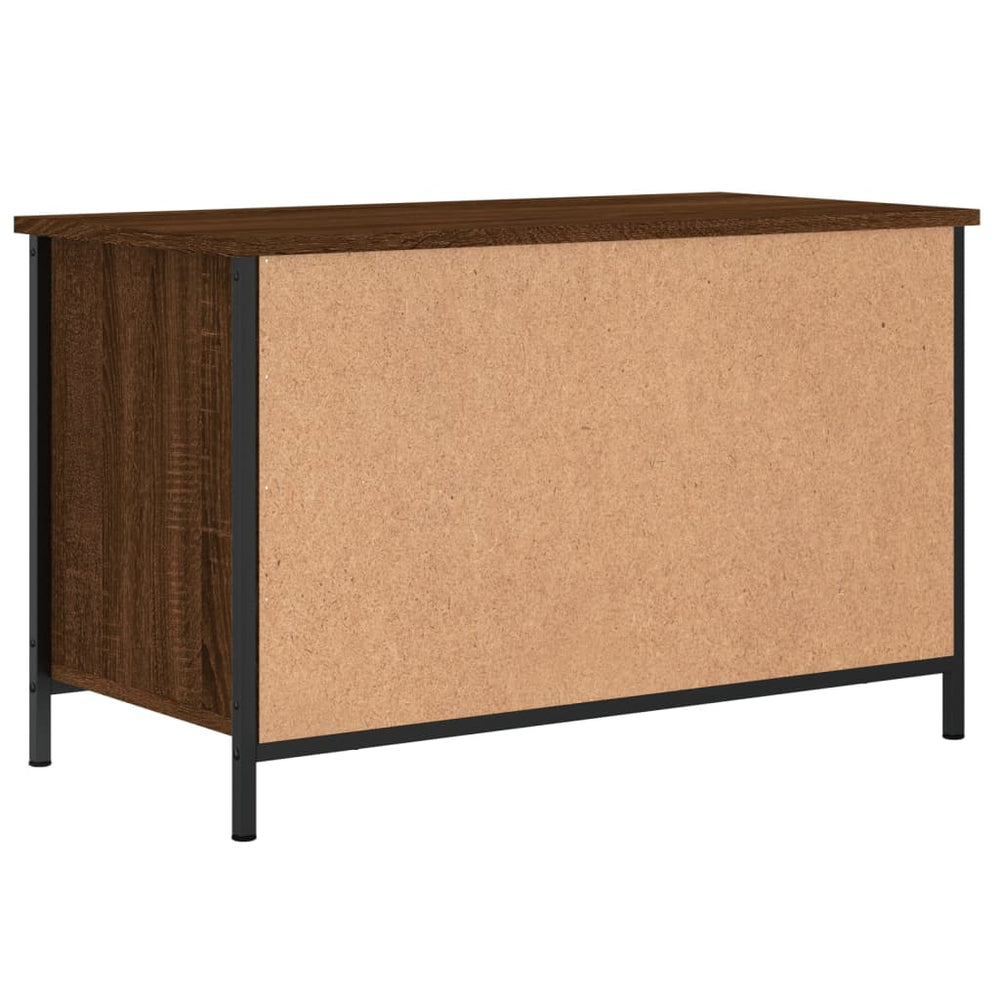 Tv-meubel 80x40x50 cm bewerkt hout bruin eikenkleur MeubelReus