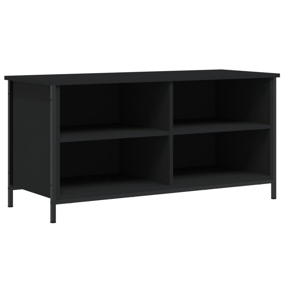 Tv-meubel 100x40x50 cm bewerkt hout zwart MeubelReus