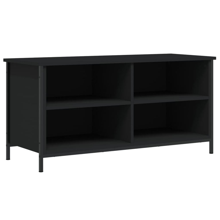 Tv-meubel 100x40x50 cm bewerkt hout zwart MeubelReus