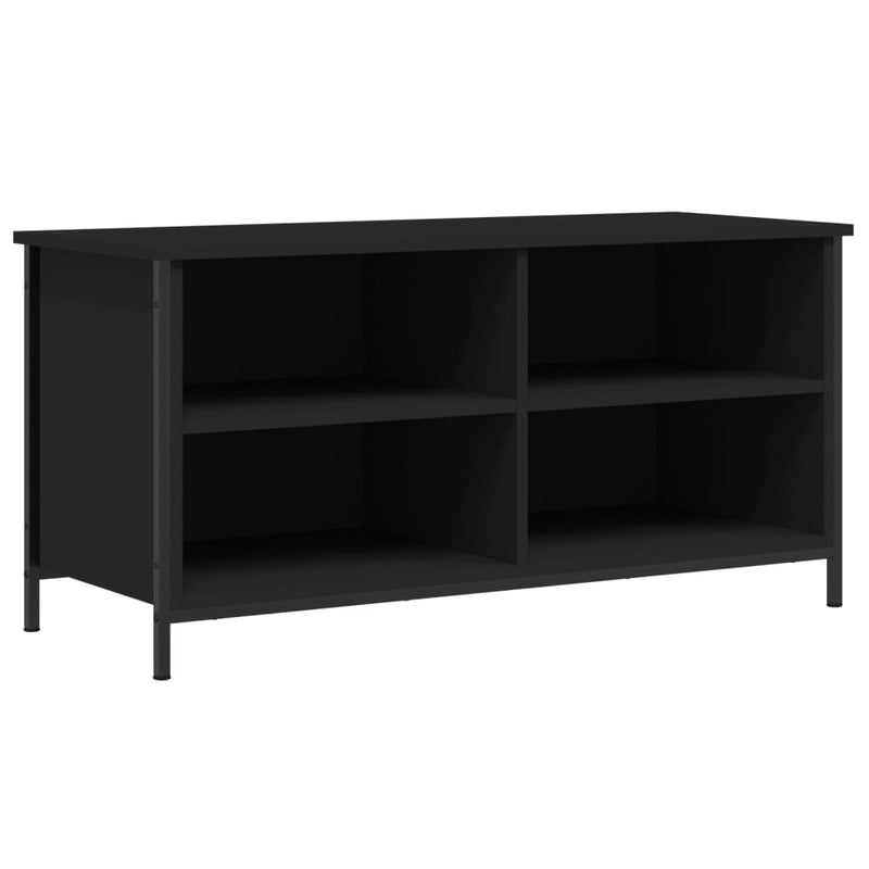 Tv-meubel 100x40x50 cm bewerkt hout zwart MeubelReus
