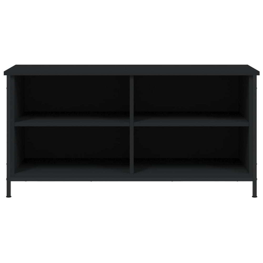 Tv-meubel 100x40x50 cm bewerkt hout zwart MeubelReus