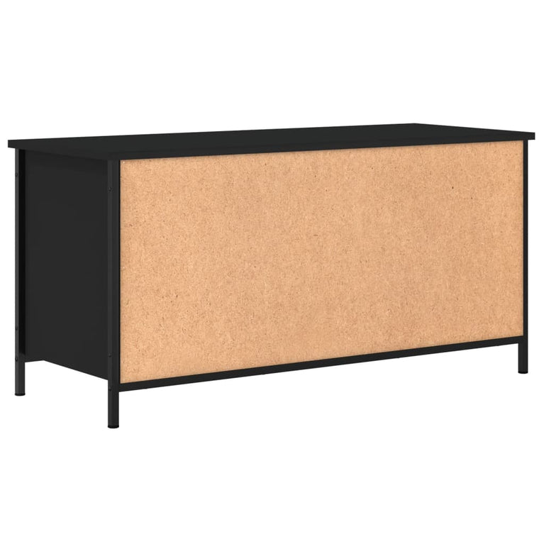 Tv-meubel 100x40x50 cm bewerkt hout zwart MeubelReus