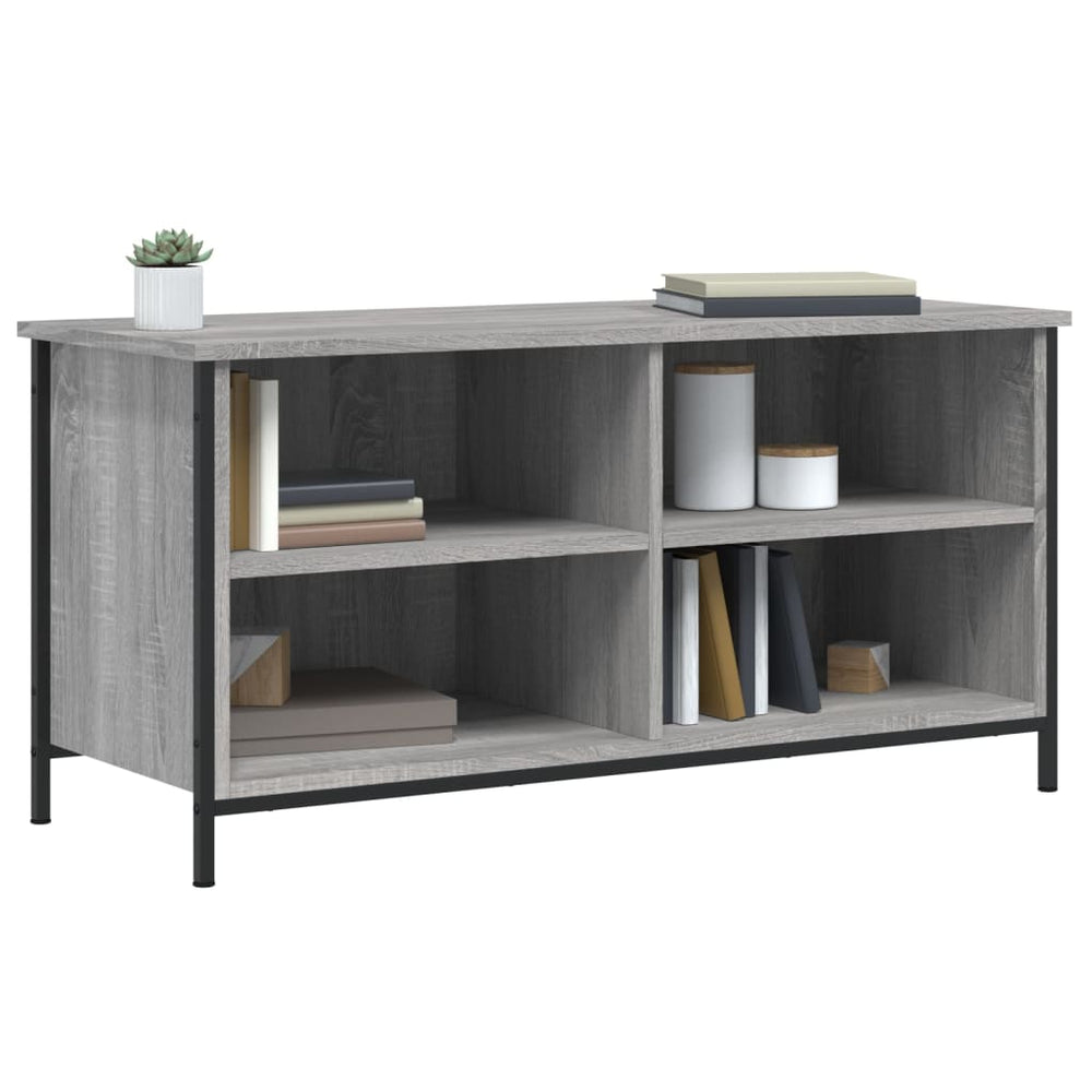 Tv-meubel 100x40x50 cm bewerkt hout grijs sonoma eikenkleurig MeubelReus