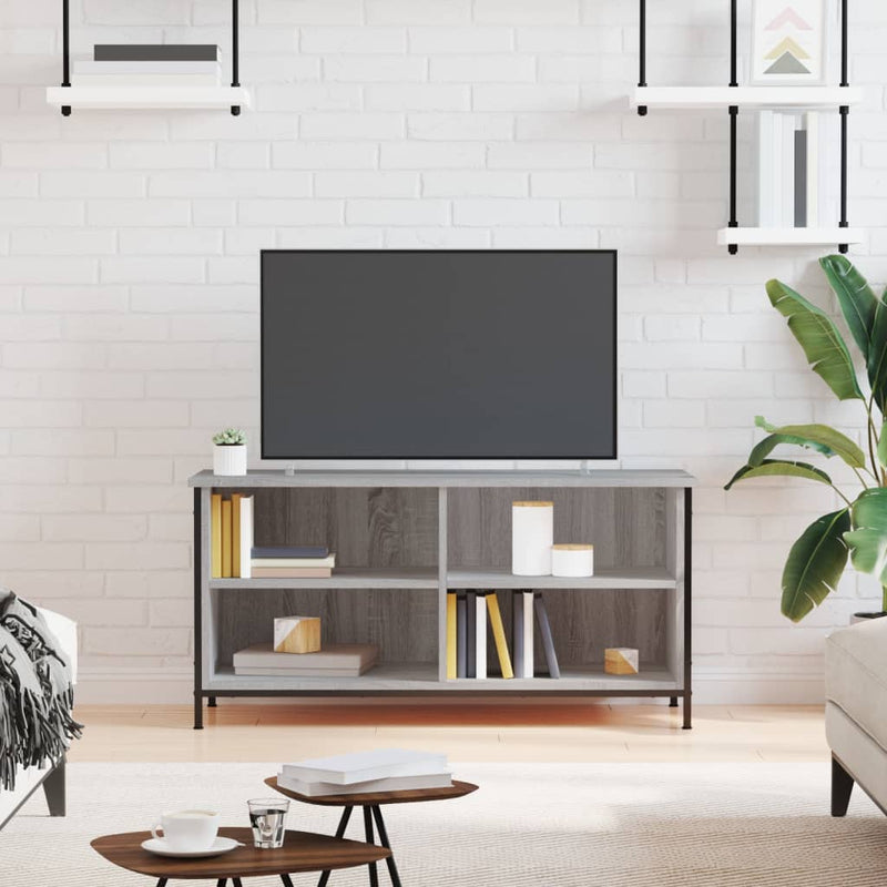 Tv-meubel 100x40x50 cm bewerkt hout grijs sonoma eikenkleurig MeubelReus