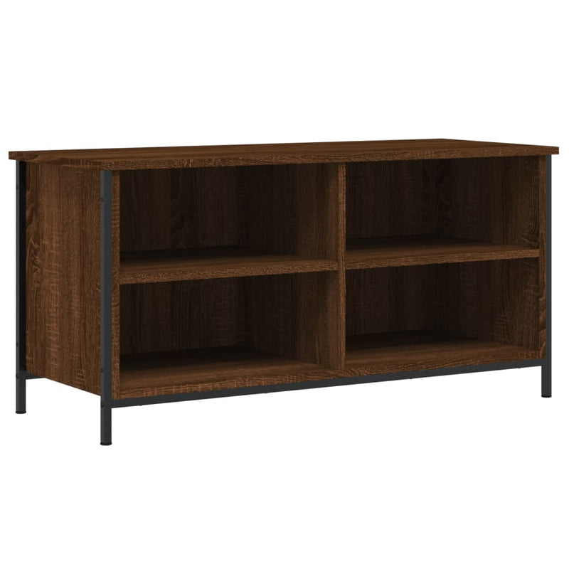 Tv-meubel 100x40x50 cm bewerkt hout bruin eikenkleur MeubelReus