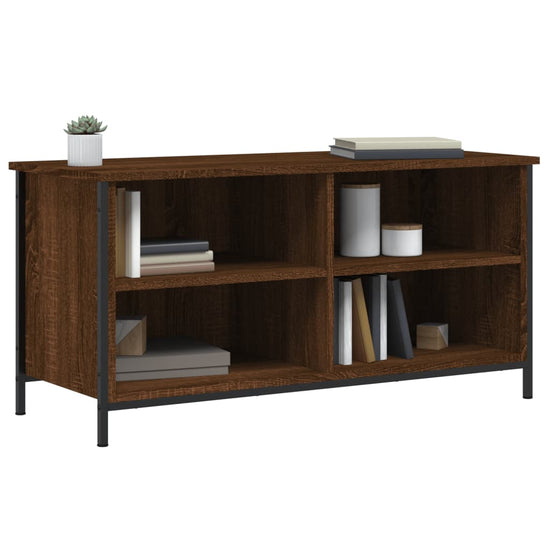 Tv-meubel 100x40x50 cm bewerkt hout bruin eikenkleur MeubelReus