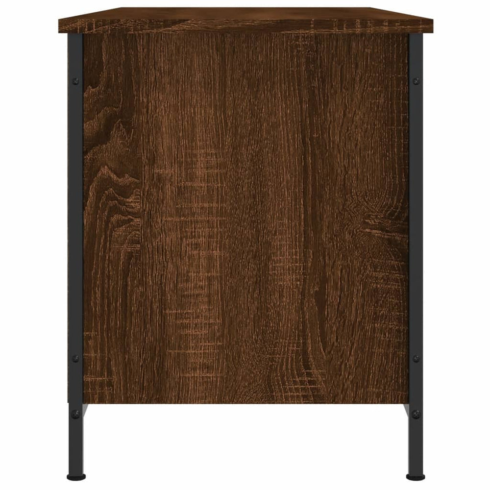 Tv-meubel 100x40x50 cm bewerkt hout bruin eikenkleur MeubelReus