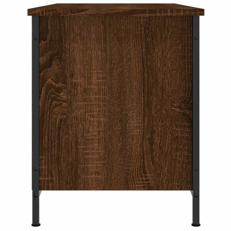 Tv-meubel 100x40x50 cm bewerkt hout bruin eikenkleur MeubelReus