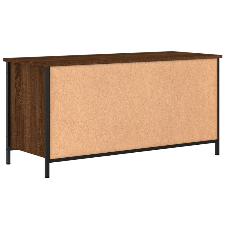Tv-meubel 100x40x50 cm bewerkt hout bruin eikenkleur MeubelReus