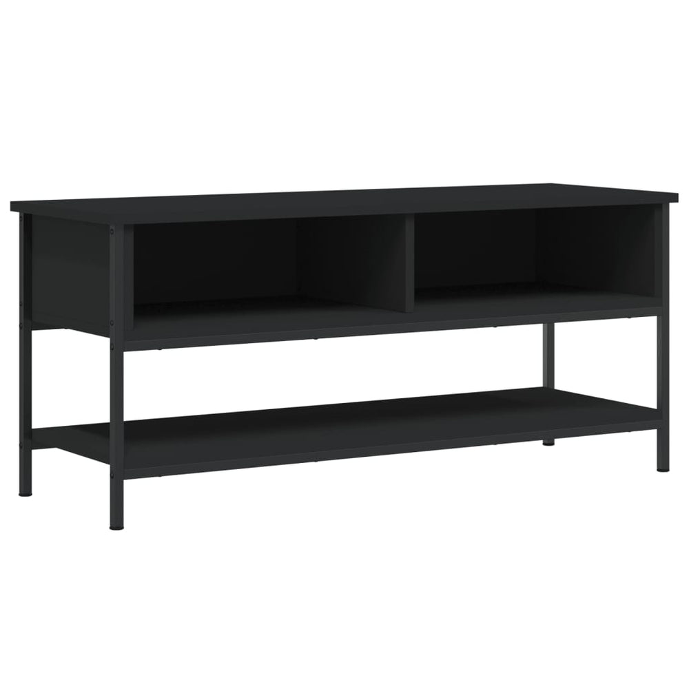 Tv-meubel 100x35x45 cm bewerkt hout zwart MeubelReus