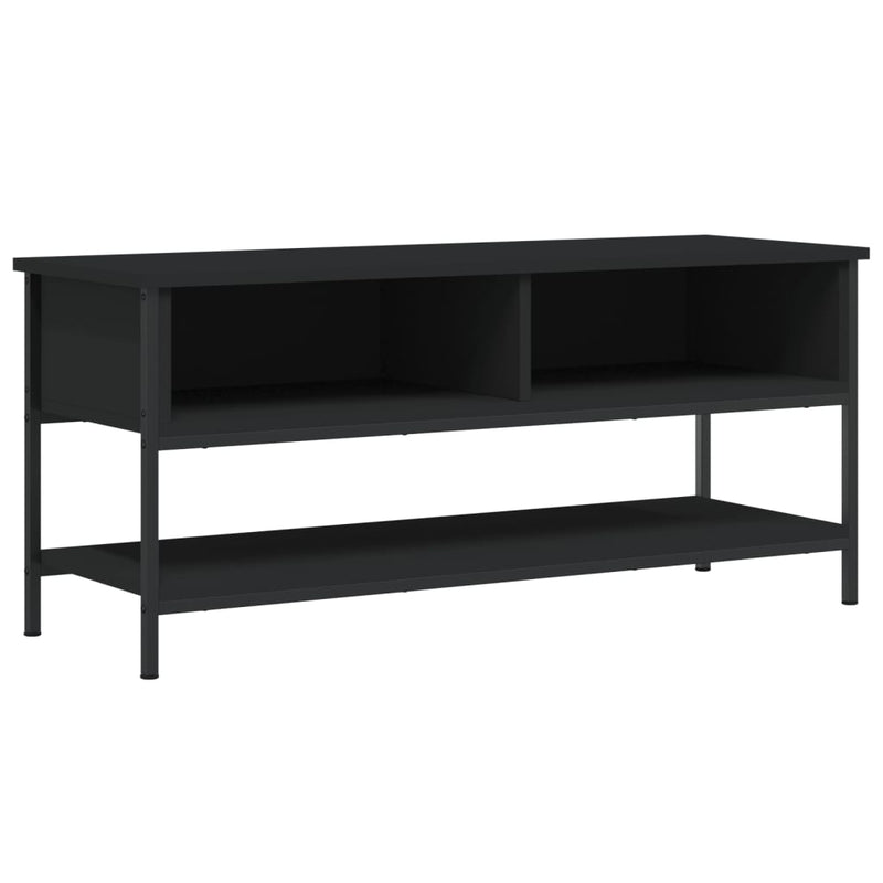 Tv-meubel 100x35x45 cm bewerkt hout zwart MeubelReus