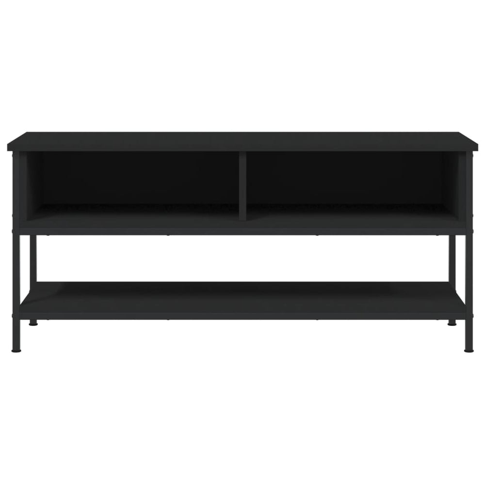 Tv-meubel 100x35x45 cm bewerkt hout zwart MeubelReus