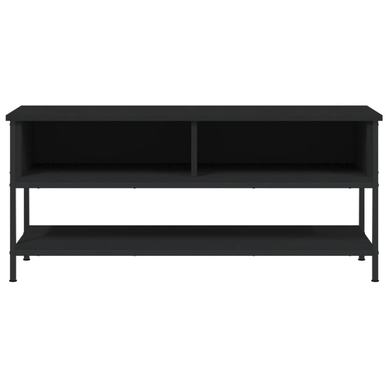 Tv-meubel 100x35x45 cm bewerkt hout zwart MeubelReus