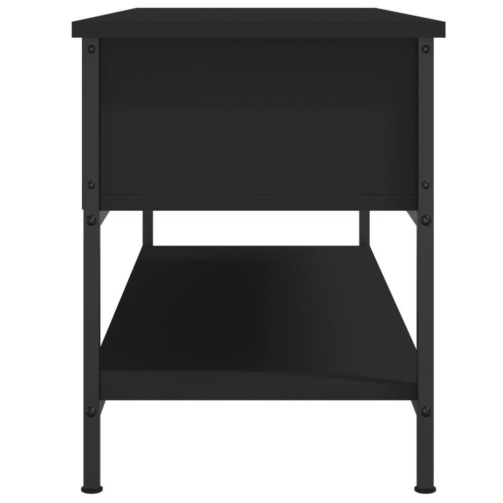 Tv-meubel 100x35x45 cm bewerkt hout zwart MeubelReus