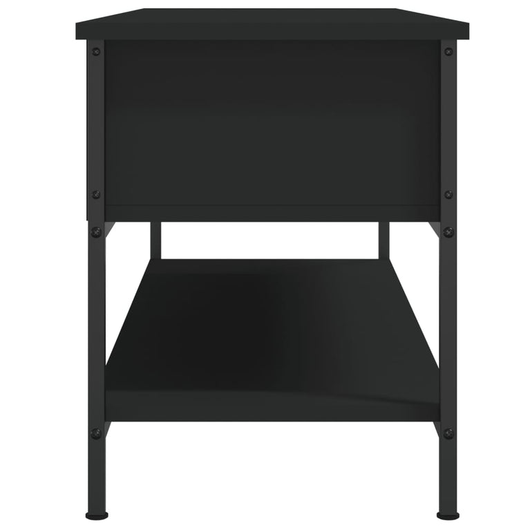 Tv-meubel 100x35x45 cm bewerkt hout zwart MeubelReus