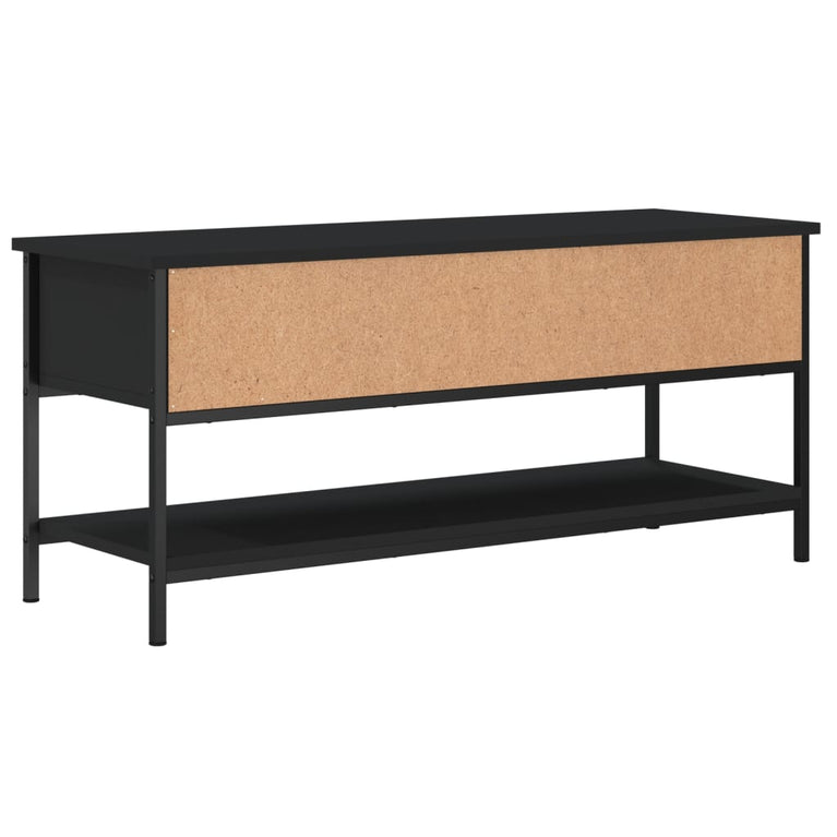 Tv-meubel 100x35x45 cm bewerkt hout zwart MeubelReus