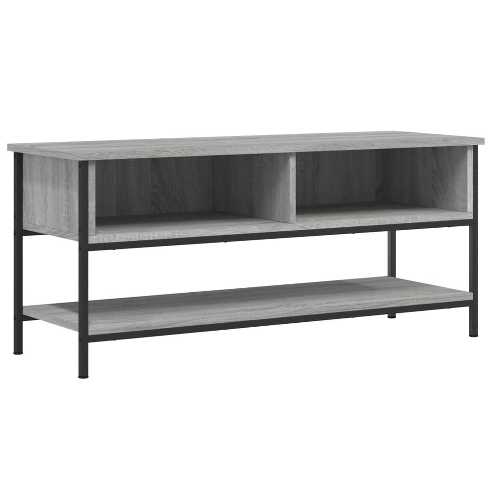 Tv-meubel 100x35x45 cm bewerkt hout grijs sonoma eikenkleurig MeubelReus