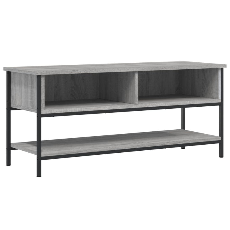 Tv-meubel 100x35x45 cm bewerkt hout grijs sonoma eikenkleurig MeubelReus