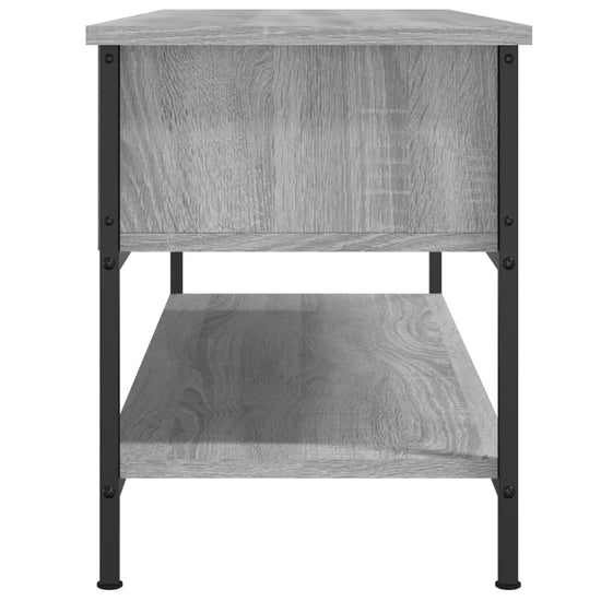 Tv-meubel 100x35x45 cm bewerkt hout grijs sonoma eikenkleurig MeubelReus
