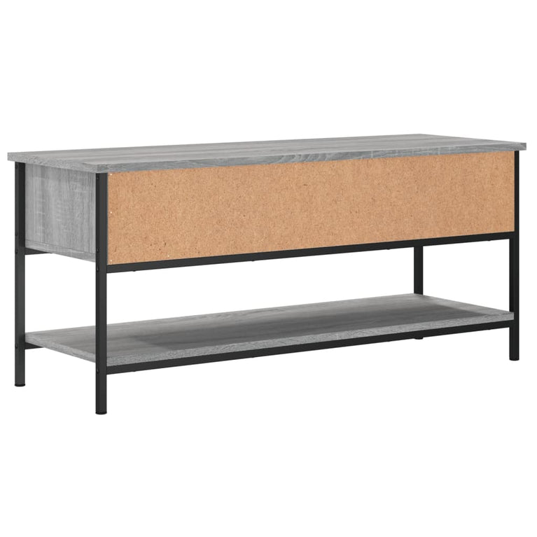 Tv-meubel 100x35x45 cm bewerkt hout grijs sonoma eikenkleurig MeubelReus